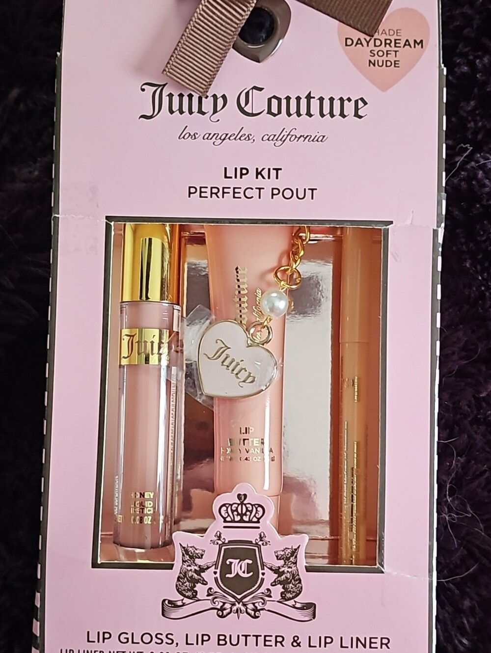 Juicy Couture Soft Nude Lip Kit - Pink & Gold Accents